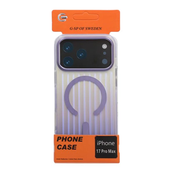 iPhone 17 Pro Max Skal Korrugerad MagSafe Ljuslila