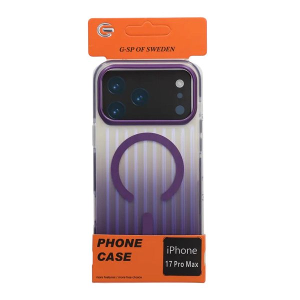 iPhone 17 Pro Max Skal Korrugerad MagSafe Lila