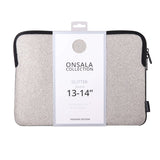 Onsala Sleeve Laptopfodral Glitter 14" Silver