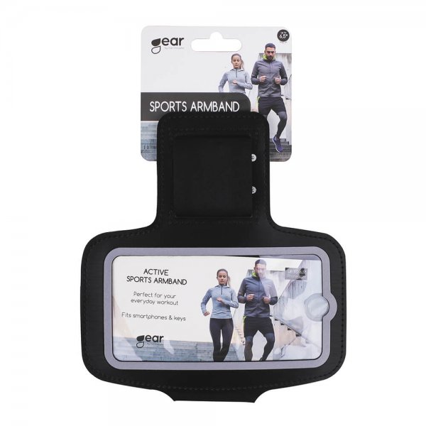 Gear Sportarmband Universal 6.5" Svart