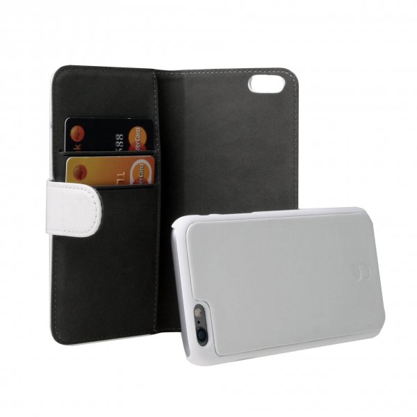 Gear iPhone 6/6S Fodral 2 Kortfack Löstagbart Skal Vit