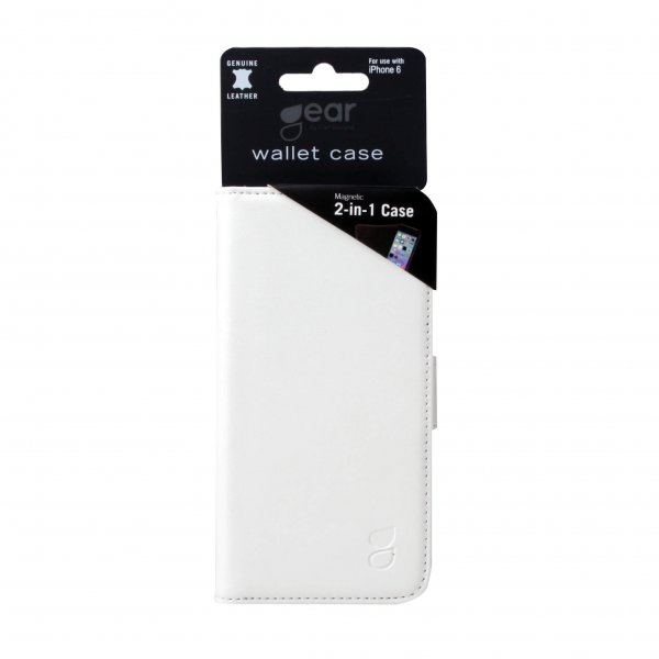 Gear iPhone 6/6S Fodral 2 Kortfack Löstagbart Skal Vit