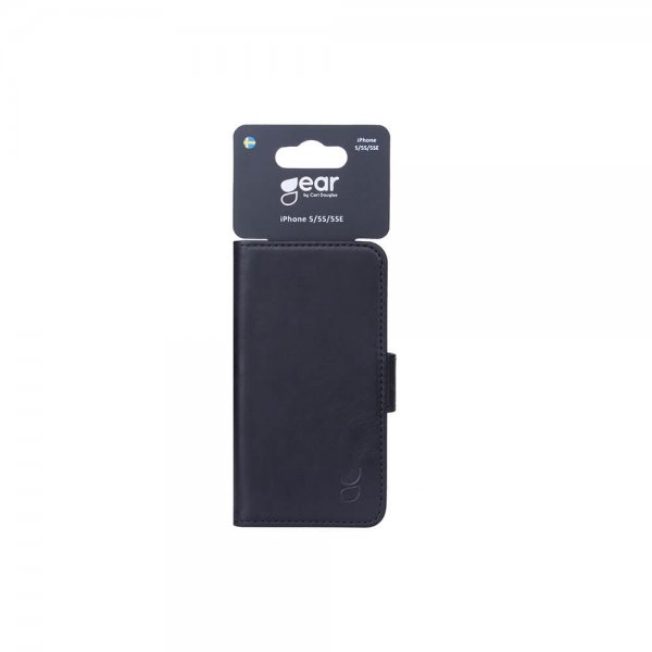 Gear iPhone 5/5S/SE 2016 Fodral med två Kortfack Svart