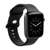 Gear Apple Watch 38/40/41/42mm Armband Silikon Svart