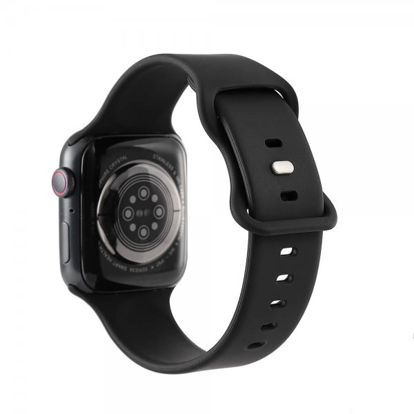 Gear Apple Watch 38/40/41/42mm Armband Silikon Svart