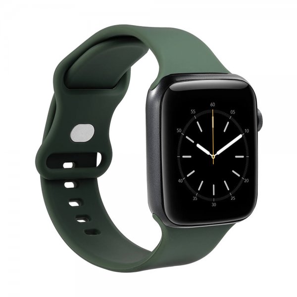 Gear Apple Watch 38/40/41/42mm Armband Silikon Olivgrön