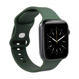 Gear Apple Watch 38/40/41/42mm Armband Silikon Olivgrön