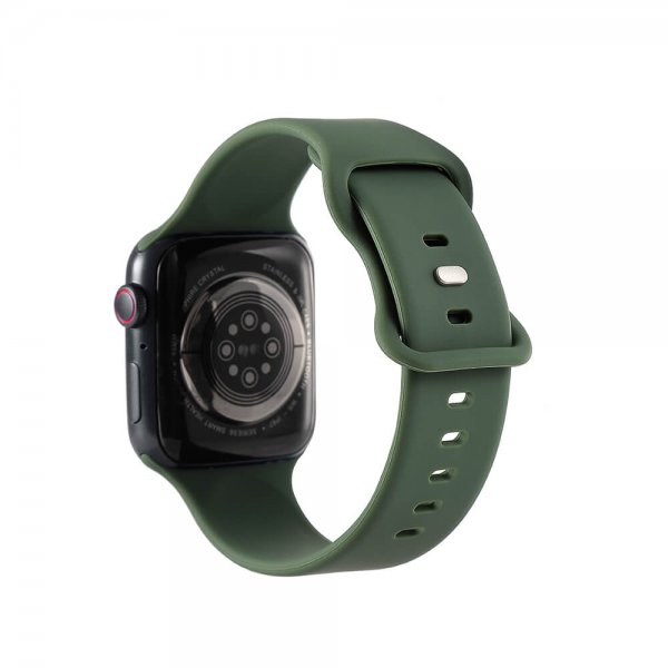 Gear Apple Watch 38/40/41/42mm Armband Silikon Olivgrön