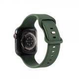 Gear Apple Watch 44/45/46mm/Apple Watch Ultra Armband Silikon Olivgrön