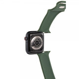 Gear Apple Watch 44/45/46mm/Apple Watch Ultra Armband Silikon Olivgrön