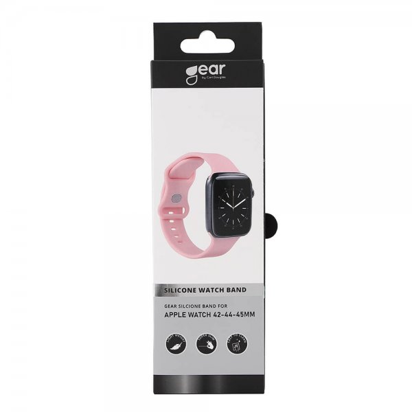 Gear Apple Watch 44/45/46mm/Apple Watch Ultra Armband Silikon Rosa