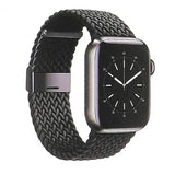 Gear Apple Watch 38/40/41/42mm Armband Flätad Nylon Svart