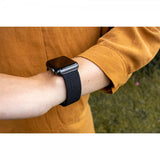 Gear Apple Watch 38/40/41/42mm Armband Flätad Nylon Svart