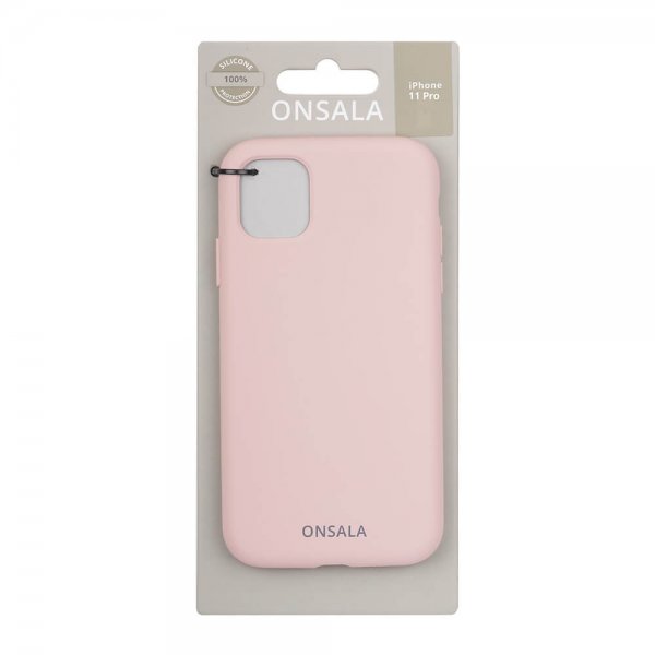 Onsala iPhone 11 Pro Skal Silikon Sand Pink