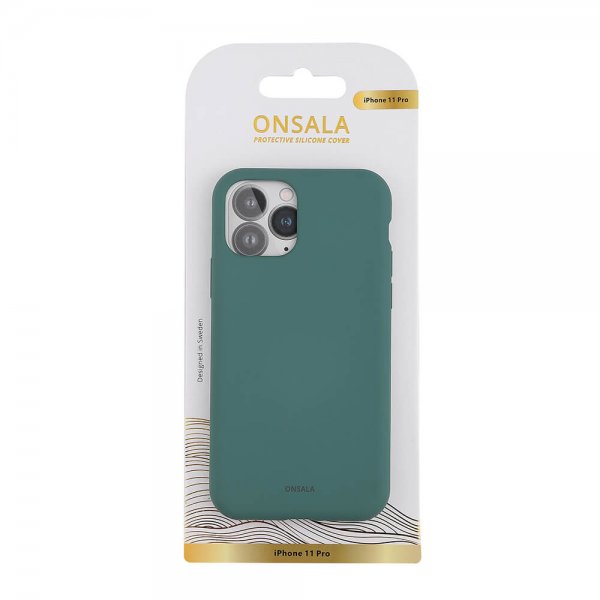 Onsala iPhone 11 Pro Skal Silikon Pine Green