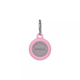 Onsala Apple AirTag Hållare i Silikon med Nyckelring Rosa