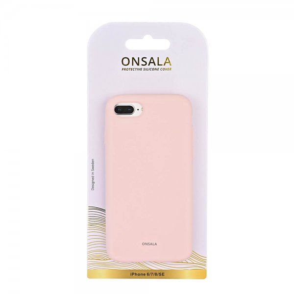 Onsala iPhone 6/6S/7/8/SE Skal Silikon Chalk Pink