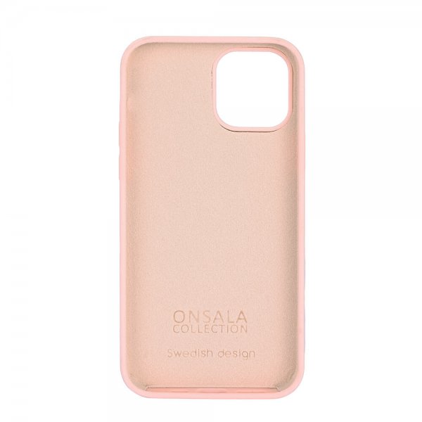 Onsala iPhone 12/iPhone 12 Pro Skal Silikon Chalk Pink