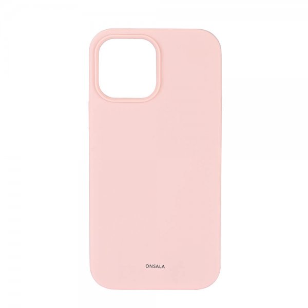 Onsala iPhone 13 Pro Max Skal Silikon Chalk Pink