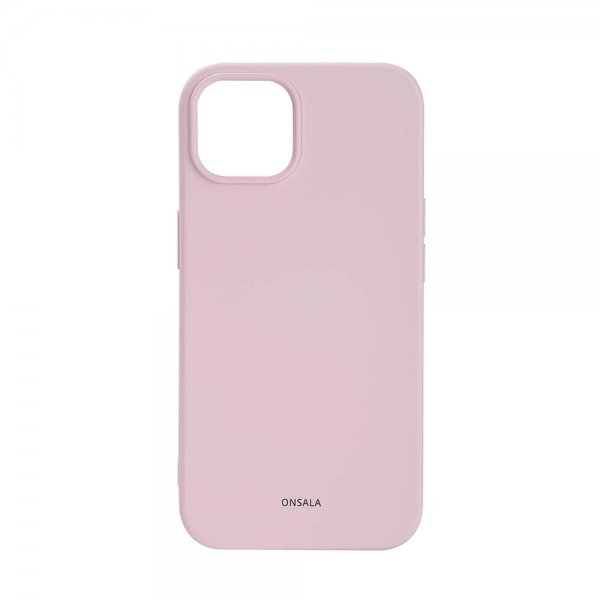 Onsala iPhone 13/14 Skal Silikon Chalk Pink