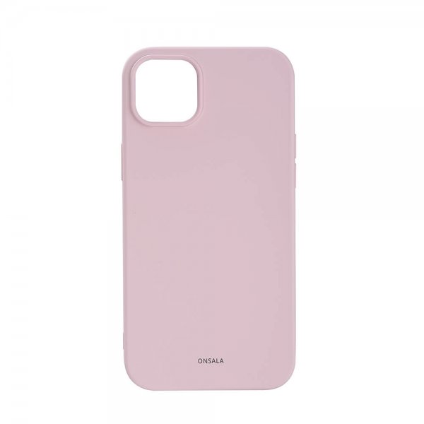 Onsala iPhone 14 Plus Skal Silikon Chalk Pink