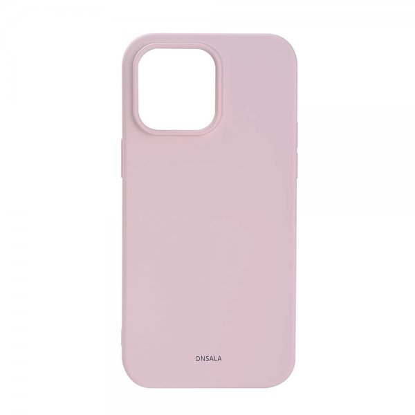 Onsala iPhone 14 Pro Max Skal Silikon Chalk Pink