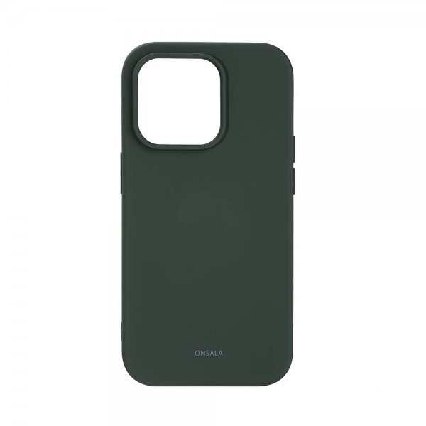 Onsala iPhone 14 Pro Skal Silikon Olive Green