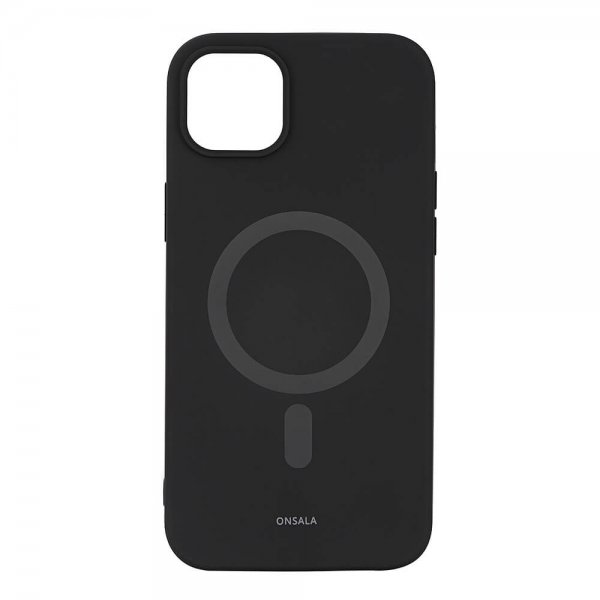 Onsala iPhone 14 Plus Skal MagSeries Silicone Svart