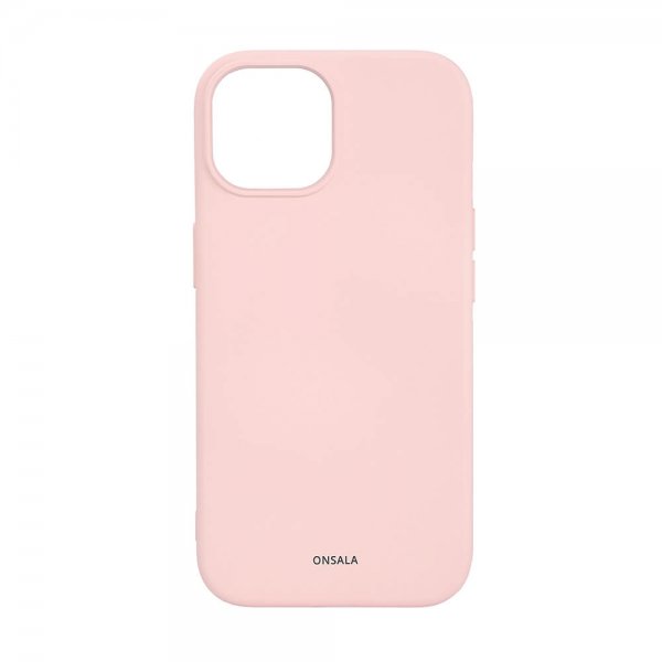 Onsala iPhone 15 Skal Silicone Touch MagSeries Chalk Pink