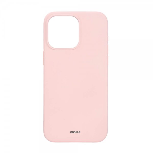 Onsala iPhone 15 Pro Max Skal Silicone Touch MagSeries Chalk Pink