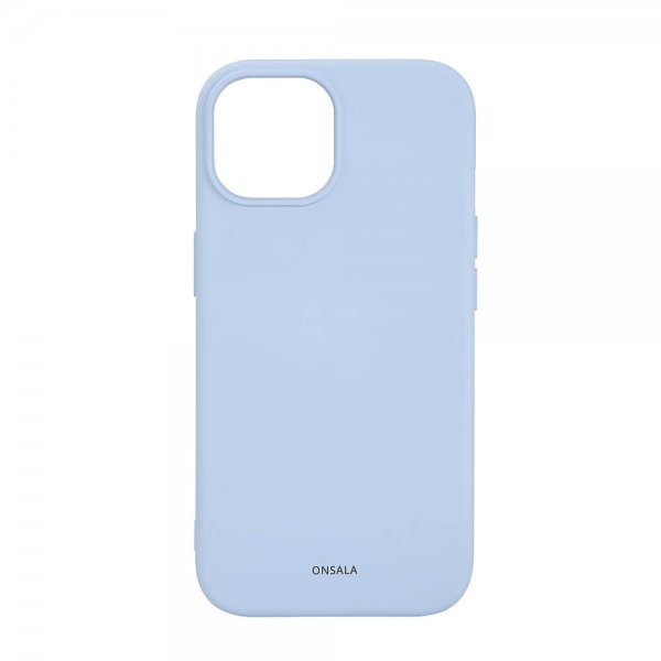Onsala iPhone 15 Skal Silicone Touch MagSeries Ljusblå