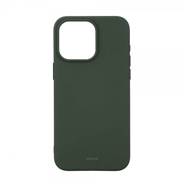 Onsala iPhone 15 Pro Max Skal Silicone Touch MagSeries Olive Green