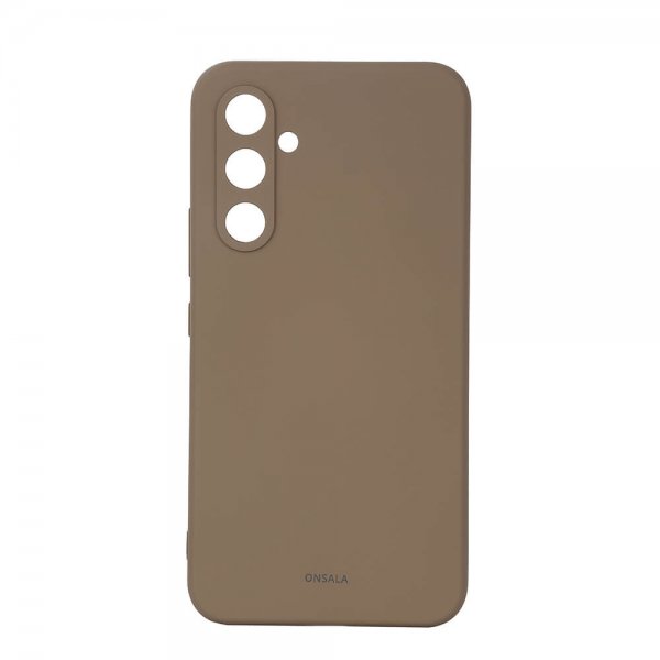 Onsala Samsung Galaxy A55 Skal Silikonkänsla Brun