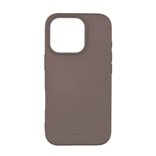 Onsala iPhone 16 Pro Skal Silikonkänsla Chocolate