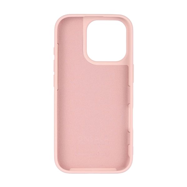 Onsala iPhone 16 Pro Skal Silikonkänsla Chalk Pink
