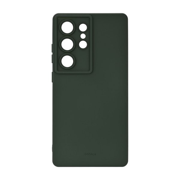 Onsala Samsung Galaxy S25 Ultra Skal Silikonkänsla Olivgrön