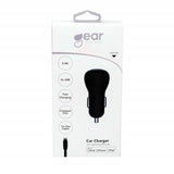 Gear Billaddare 2xUSB 2.4A Lightning Kabel 1m MFI Svart