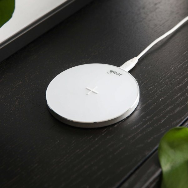 Gear Trådlös QI Laddare 5W 1A Vit