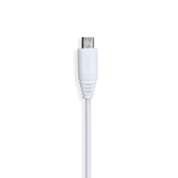 Gear Laddkabel Micro-USB till USB-A 1m Vit