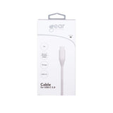 Gear Laddkabel USB-A till USB-C 3m Vit