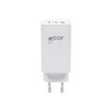 Gear Laddare GAN 2xUSB-C + 1xUSB-A PD 65W Vit