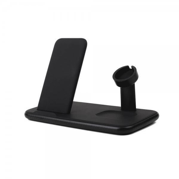 Gear Trådlös Tripple QI Laddare Mobil/Watch/Airpods 20W Svart