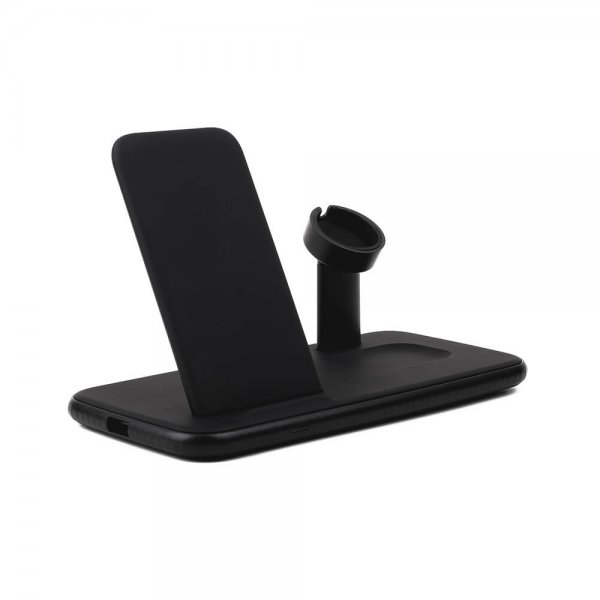 Gear Trådlös Tripple QI Laddare Mobil/Watch/Airpods 20W Svart