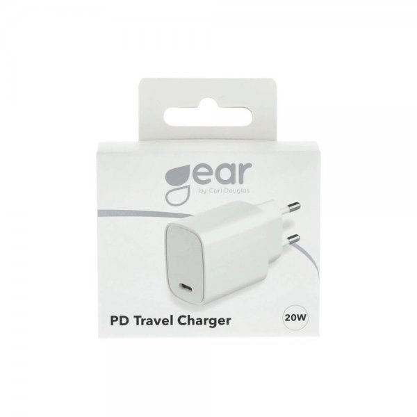 Gear Laddare 1xUSB-C PD 20W Vit