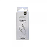 Gear Adapter Stereo Audio USB-C till 3.5mm