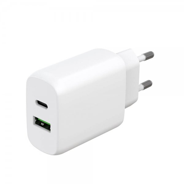 Gear Laddare PD/PPS Travel Charger 30W + QC 18W Vit