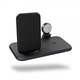 Zens 4 in 1 Stand+Watch Wireless Charger Aluminium Svart