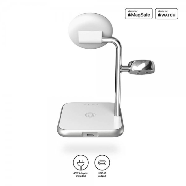 Zens 4-in-1 MagSafe/Watch Wireless Charging Station Vit