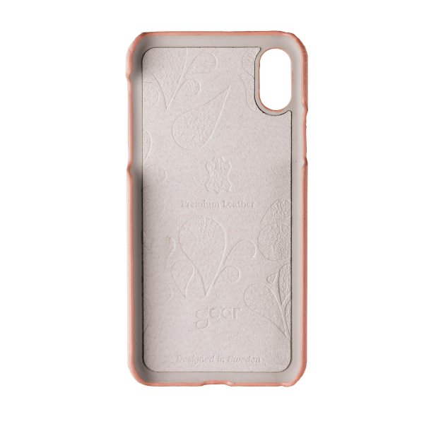 Onsala iPhone X/Xs Skal Äkta Läder Rosa