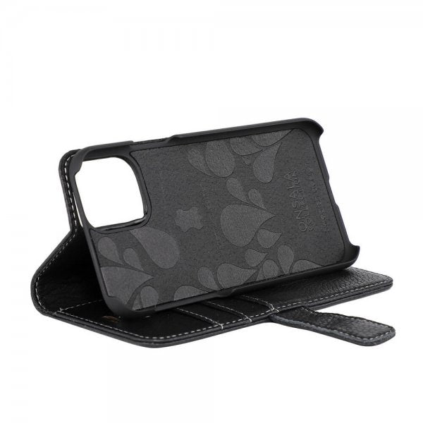 Onsala iPhone 11 Pro Max Fodral Äkta Läder Svart